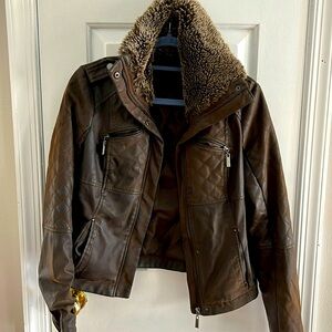 Joujou vegan leather bomber jacket